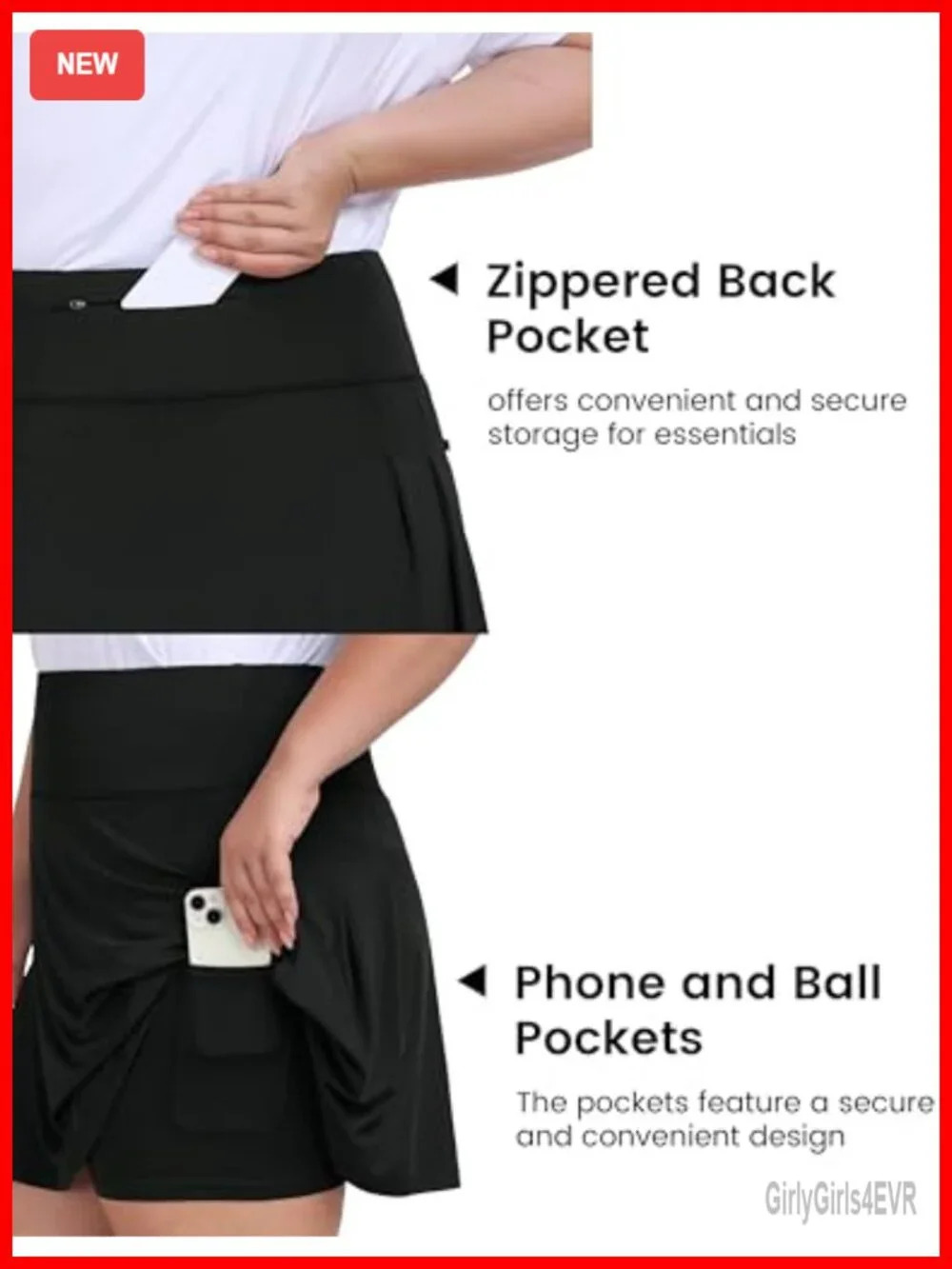 Plus Size Athletic Skort 20